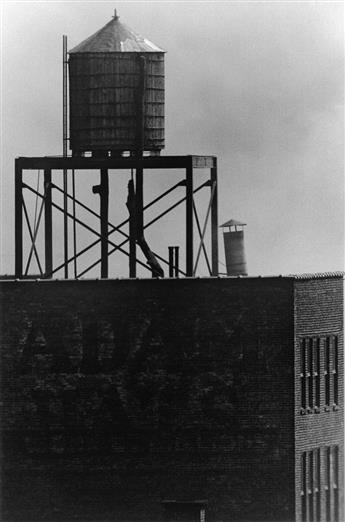 WOLF VON DEM BUSSCHE (1934-2014) A suite of 12 atmospheric photographs of the World Trade Center and Washington Square, New York City.